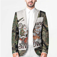 Santa Deer Hunting Christmas Blazer Hunting Camouflage Patterns - Wonder Print Shop