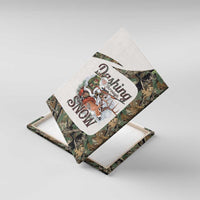 Santa Deer Hunting Christmas Canvas Wall Art Hunting Camouflage Patterns - Wonder Print Shop