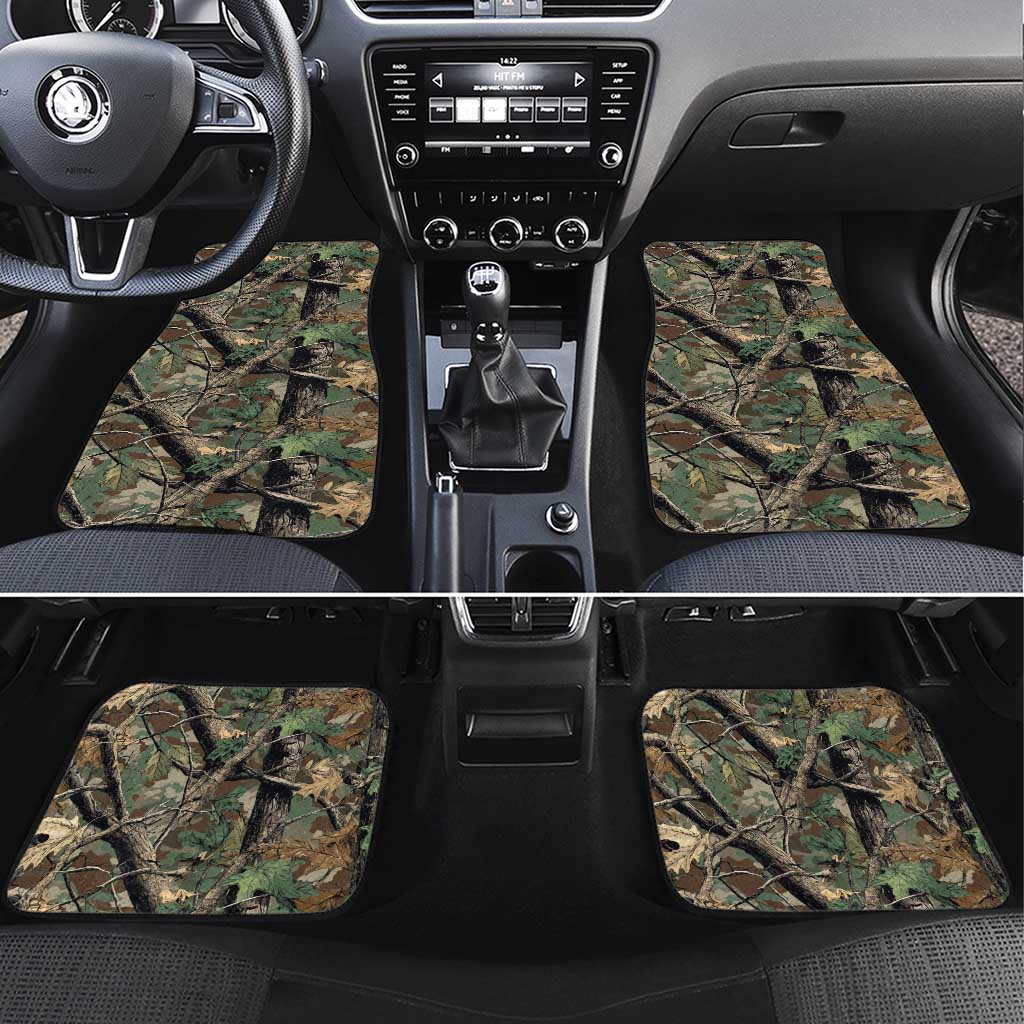 Santa Deer Hunting Christmas Car Mats Hunting Camouflage Patterns - Wonder Print Shop