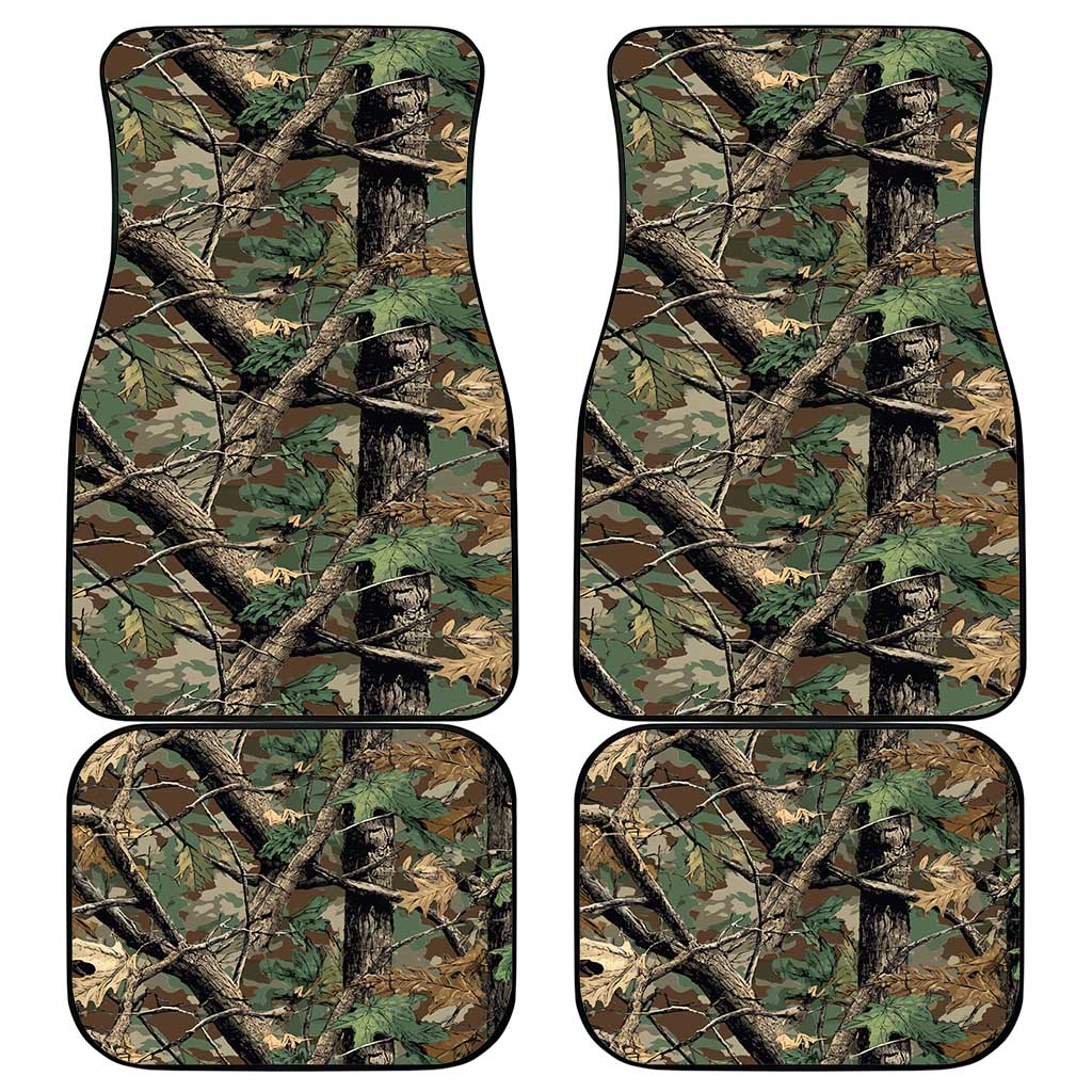 Santa Deer Hunting Christmas Car Mats Hunting Camouflage Patterns - Wonder Print Shop