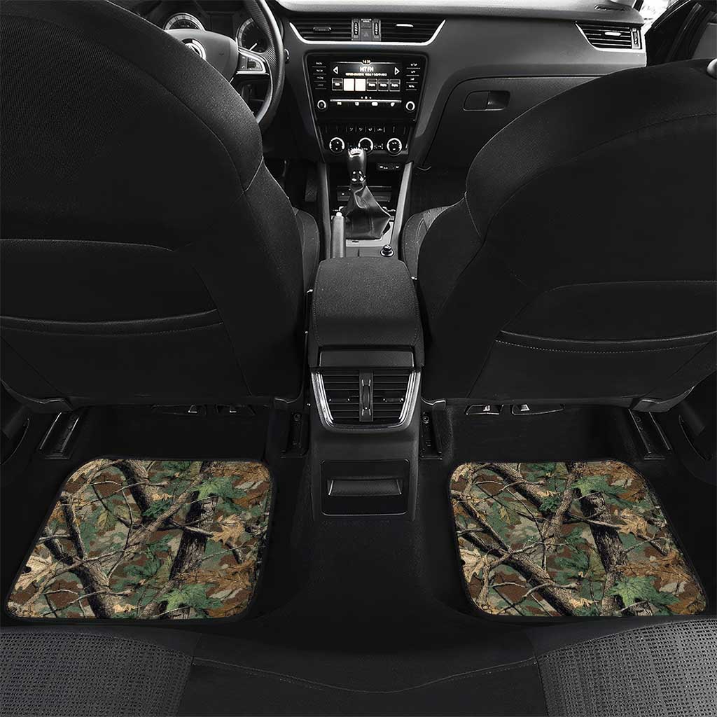 Santa Deer Hunting Christmas Car Mats Hunting Camouflage Patterns - Wonder Print Shop