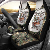 Santa Deer Hunting Christmas Car Seat Cover Hunting Camouflage Patterns - Wonder Print Shop