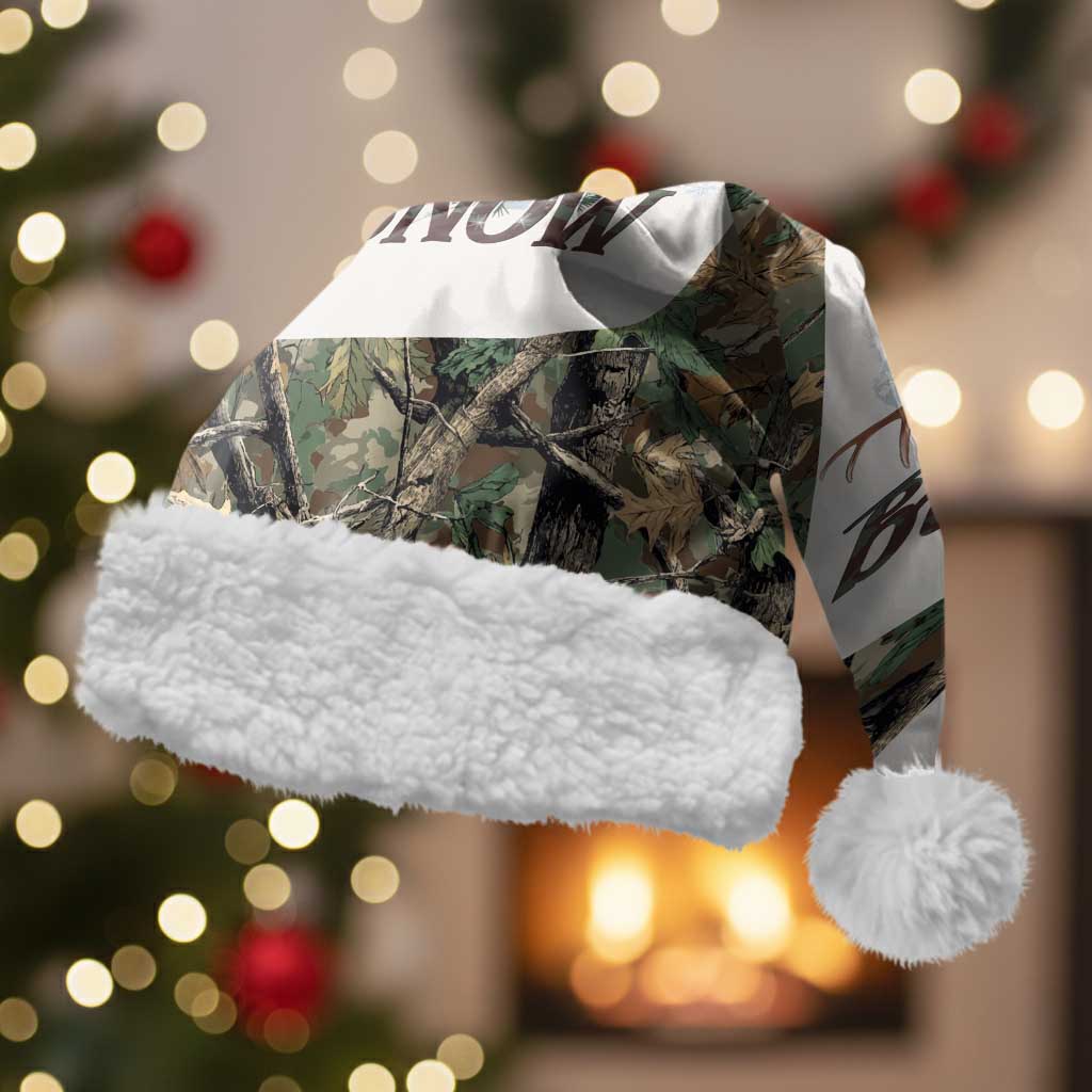 Santa Deer Hunting Christmas Santa Hat Hunting Camouflage Patterns - Wonder Print Shop