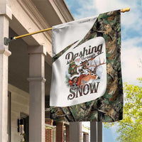 Santa Deer Hunting Christmas Garden Flag Hunting Camouflage Patterns - Wonder Print Shop