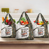 Santa Deer Hunting Christmas Grocery Bag Hunting Camouflage Patterns - Wonder Print Shop