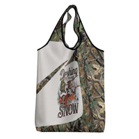 Santa Deer Hunting Christmas Grocery Bag Hunting Camouflage Patterns - Wonder Print Shop