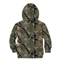 Santa Deer Hunting Christmas Kid Hoodie Hunting Camouflage Patterns - Wonder Print Shop