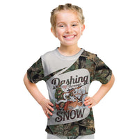 Santa Deer Hunting Christmas Kid T Shirt Hunting Camouflage Patterns - Wonder Print Shop