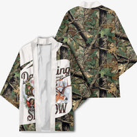Santa Deer Hunting Christmas Kimono Hunting Camouflage Patterns - Wonder Print Shop