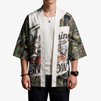 Santa Deer Hunting Christmas Kimono Hunting Camouflage Patterns - Wonder Print Shop