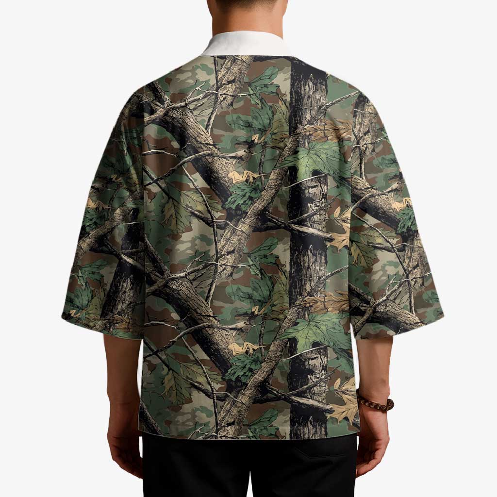 Santa Deer Hunting Christmas Kimono Hunting Camouflage Patterns - Wonder Print Shop