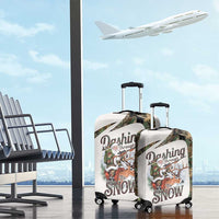 Santa Deer Hunting Christmas Luggage Cover Hunting Camouflage Patterns - Wonder Print Shop