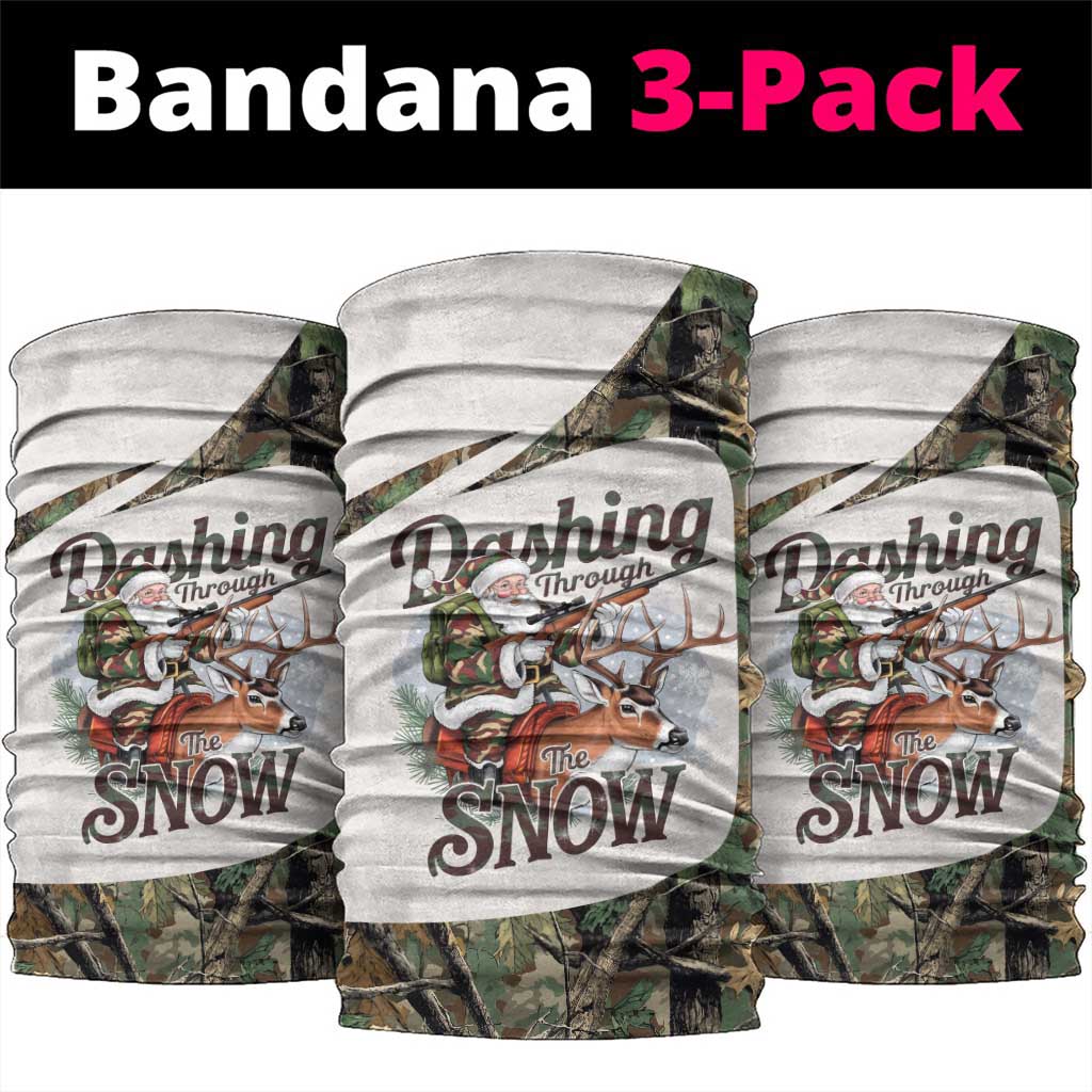 Santa Deer Hunting Christmas Neck Gaiter Hunting Camouflage Patterns - Wonder Print Shop