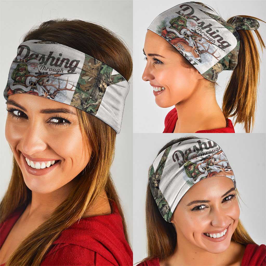 Santa Deer Hunting Christmas Neck Gaiter Hunting Camouflage Patterns - Wonder Print Shop