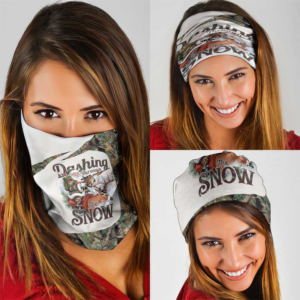 Santa Deer Hunting Christmas Neck Gaiter Hunting Camouflage Patterns - Wonder Print Shop