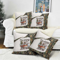 Santa Deer Hunting Christmas Pillow Cover Hunting Camouflage Patterns - Wonder Print Shop