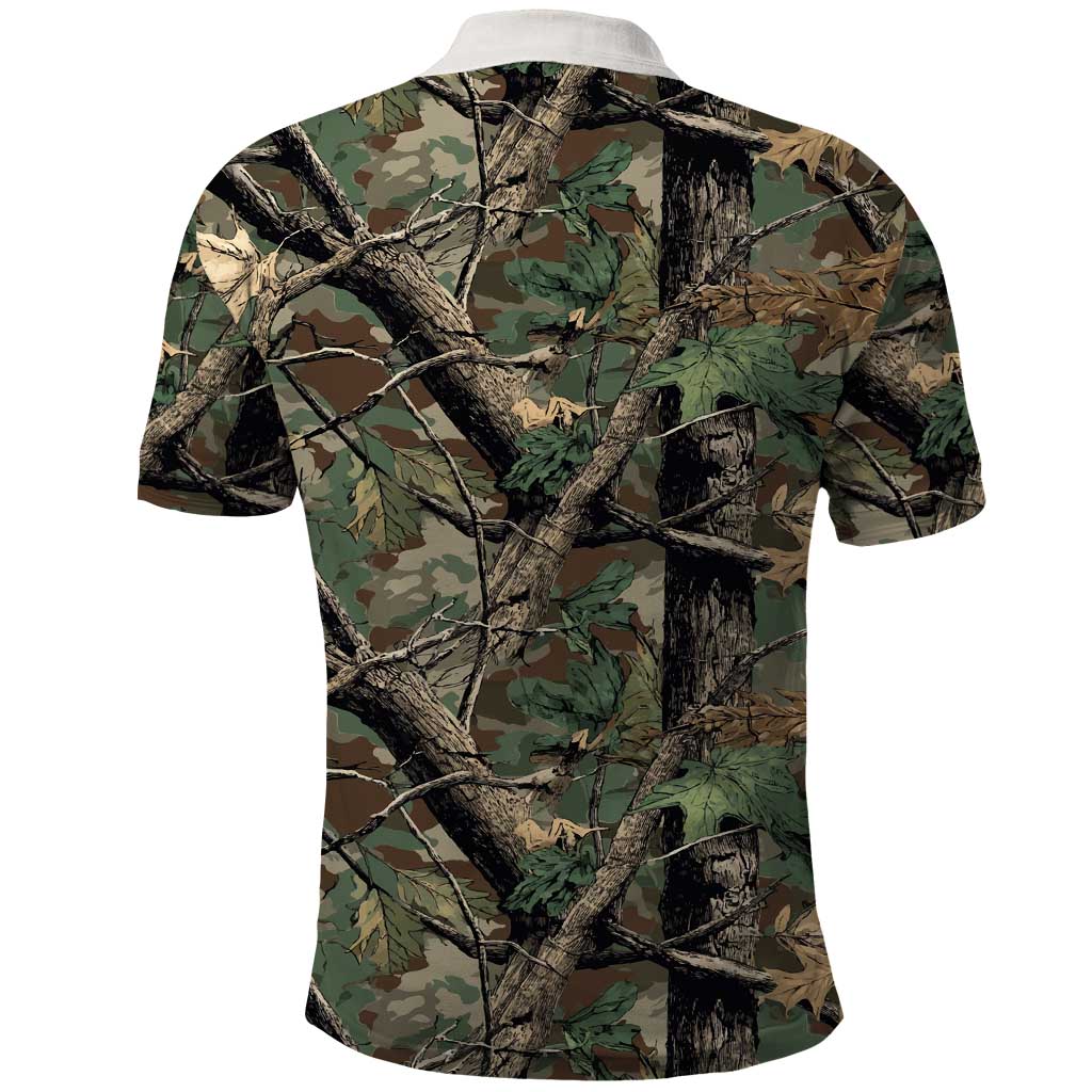 Santa Deer Hunting Christmas Polo Shirt Hunting Camouflage Patterns - Wonder Print Shop