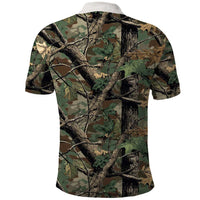 Santa Deer Hunting Christmas Polo Shirt Hunting Camouflage Patterns - Wonder Print Shop
