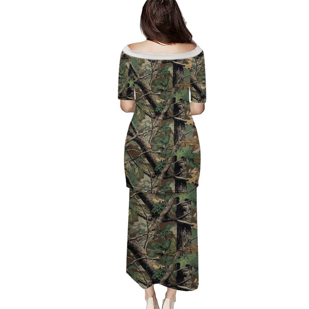 Santa Deer Hunting Christmas Puletasi Hunting Camouflage Patterns - Wonder Print Shop