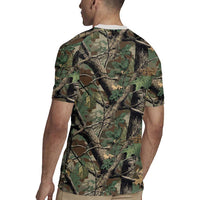 Santa Deer Hunting Christmas Rugby Jersey Hunting Camouflage Patterns - Wonder Print Shop