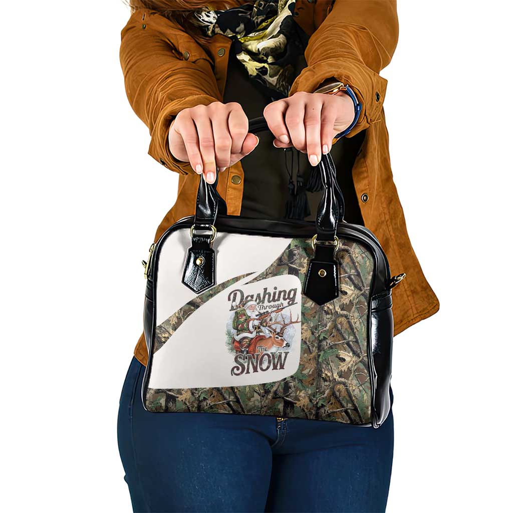 Santa Deer Hunting Christmas Shoulder Handbag Hunting Camouflage Patterns - Wonder Print Shop