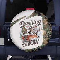 Santa Deer Hunting Christmas Spare Tire Cover Hunting Camouflage Patterns - Wonder Print Shop
