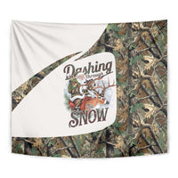 Santa Deer Hunting Christmas Tapestry Hunting Camouflage Patterns - Wonder Print Shop