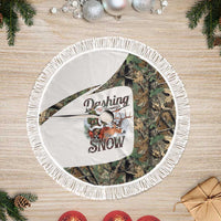 Santa Deer Hunting Christmas Tree Skirt Hunting Camouflage Patterns - Wonder Print Shop
