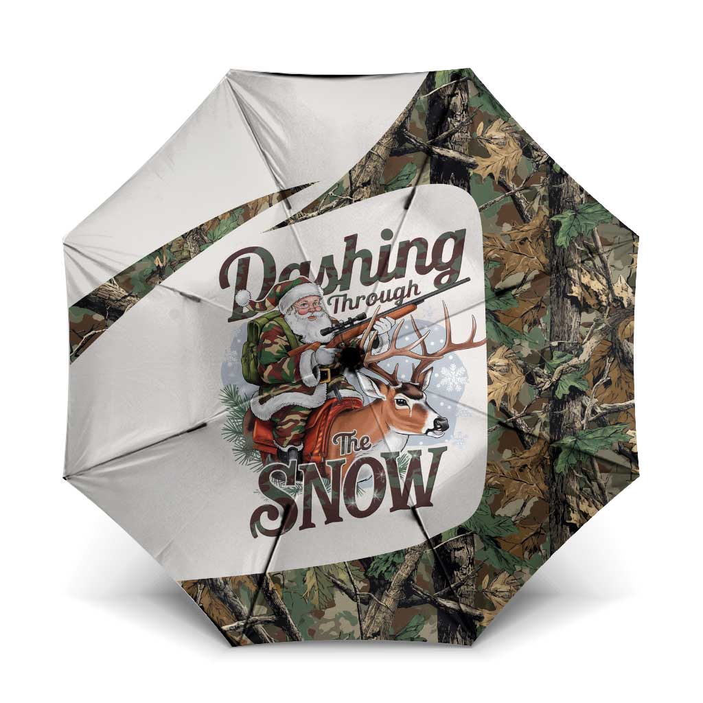 Santa Deer Hunting Christmas Umbrella Hunting Camouflage Patterns - Wonder Print Shop