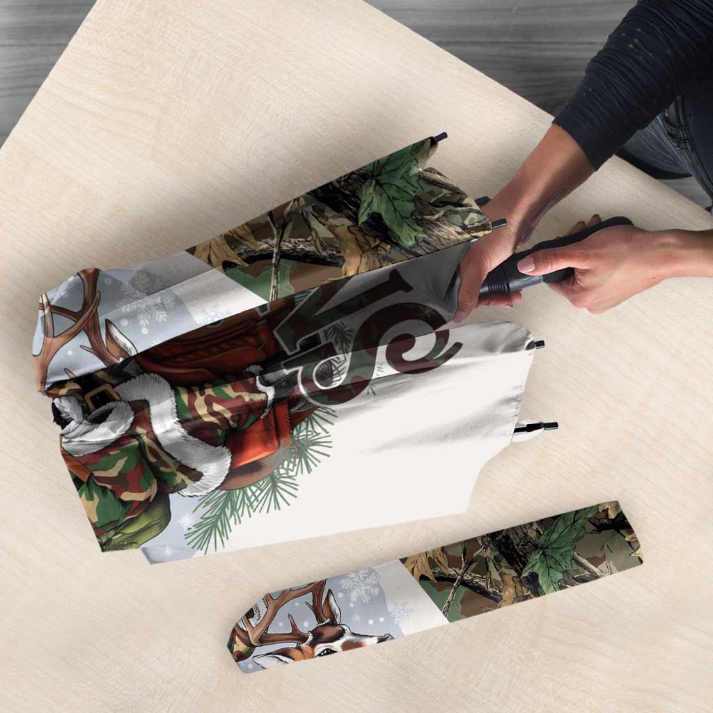 Santa Deer Hunting Christmas Umbrella Hunting Camouflage Patterns - Wonder Print Shop