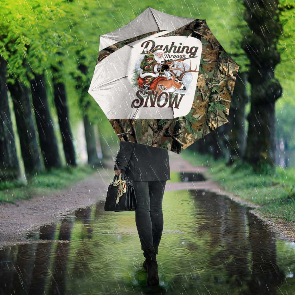 Santa Deer Hunting Christmas Umbrella Hunting Camouflage Patterns - Wonder Print Shop