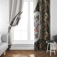 Santa Deer Hunting Christmas Window Curtain Hunting Camouflage Patterns - Wonder Print Shop