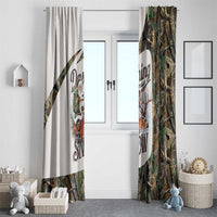 Santa Deer Hunting Christmas Window Curtain Hunting Camouflage Patterns - Wonder Print Shop
