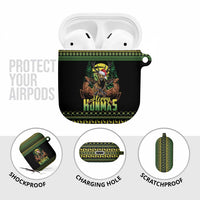 Merry Hunmas AirPods Case Hunter Deer Santa Hat - Wonder Print Shop