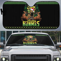 Merry Hunmas Auto Sun Shade Hunter Deer Santa Hat - Wonder Print Shop