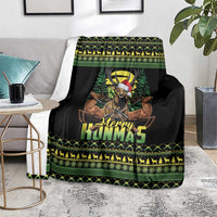 Merry Hunmas Blanket Hunter Deer Santa Hat - Wonder Print Shop