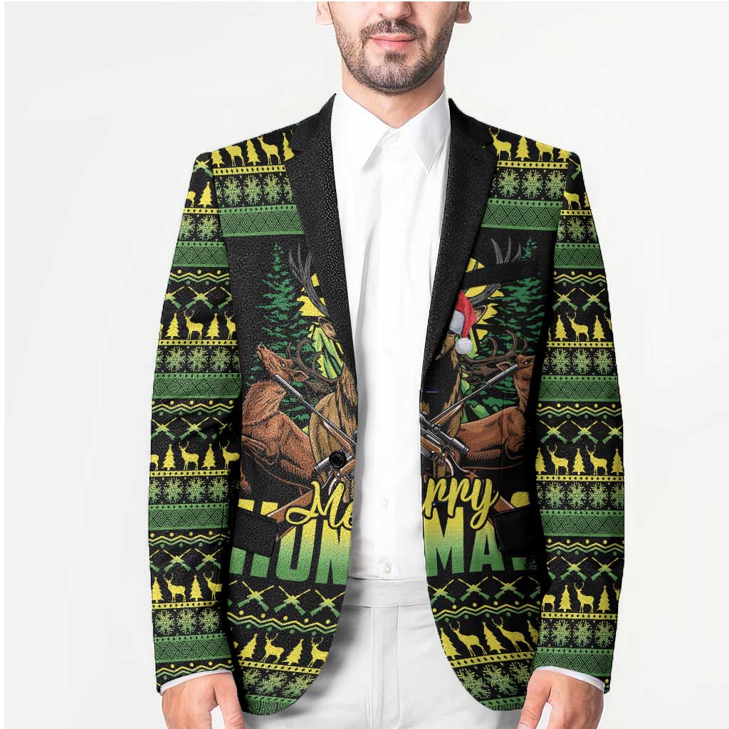 Merry Hunmas Blazer Hunter Deer Santa Hat - Wonder Print Shop