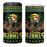Merry Hunmas 4 in 1 Can Cooler Tumbler Hunter Deer Santa Hat - Wonder Print Shop
