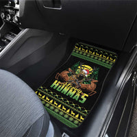 Merry Hunmas Car Mats Hunter Deer Santa Hat - Wonder Print Shop