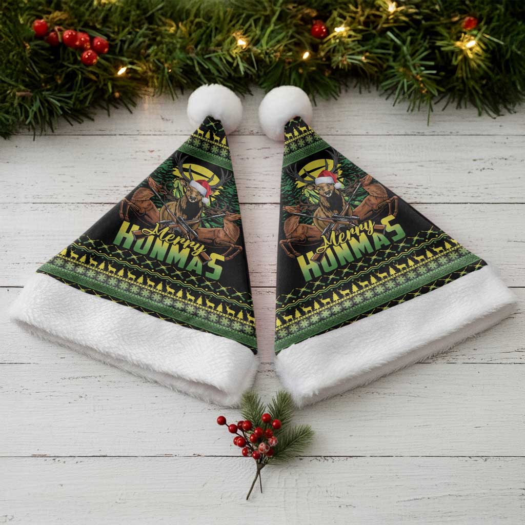 Merry Hunmas Christmas Santa Hat Hunter Deer Santa Hat - Wonder Print Shop