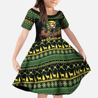 Merry Hunmas Family Matching Long Sleeve Bodycon Dress and Hawaiian Shirt Hunter Deer Santa Hat - Wonder Print Shop
