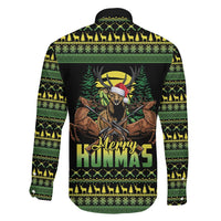 Merry Hunmas Family Matching Long Sleeve Bodycon Dress and Hawaiian Shirt Hunter Deer Santa Hat - Wonder Print Shop
