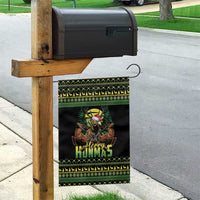 Merry Hunmas Garden Flag Hunter Deer Santa Hat - Wonder Print Shop