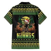 Merry Hunmas Hawaiian Shirt Hunter Deer Santa Hat - Wonder Print Shop
