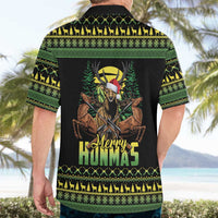 Merry Hunmas Hawaiian Shirt Hunter Deer Santa Hat - Wonder Print Shop