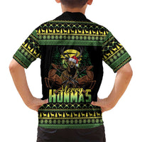 Merry Hunmas Hawaiian Shirt Hunter Deer Santa Hat - Wonder Print Shop