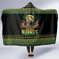 Merry Hunmas Hooded Blanket Hunter Deer Santa Hat - Wonder Print Shop