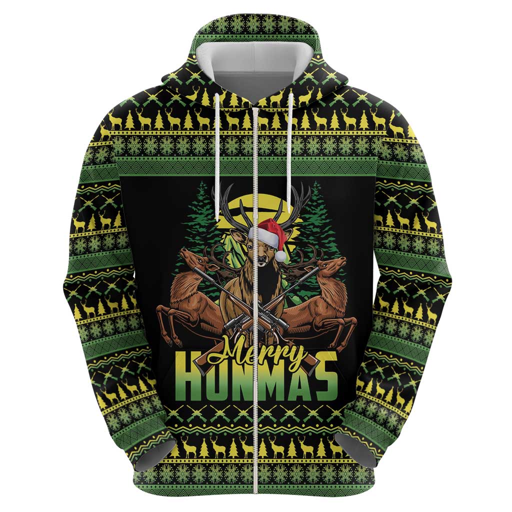 Merry Hunmas Hoodie Hunter Deer Santa Hat - Wonder Print Shop