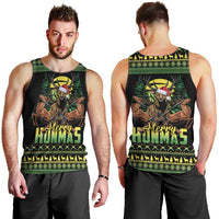 Merry Hunmas Men Tank Top Hunter Deer Santa Hat - Wonder Print Shop