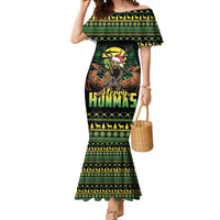 Merry Hunmas Mermaid Dress Hunter Deer Santa Hat - Wonder Print Shop